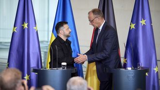 Volodmir Zelenski y Friedrich Merz, el pasado mes de agosto en Berln