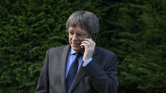 Puigdemont, el martes tras su declaraci�n institucional en Waterloo.
