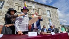 Pestana, en el acto en el que lo nombraron hijo predilecto de Castroverde