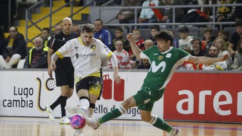 &Aacute;lex Diz tira a porter&iacute;a en la eliminatoria de Copa del Rey 2025-2026 contra el Inter FS en Lugo.