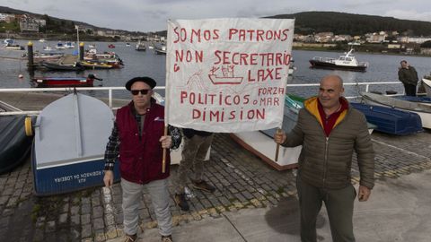 Manifestaci�n en Corcubi�n, el 19 de enero del 2026, por los nuevos controles a la pesca de bajura.