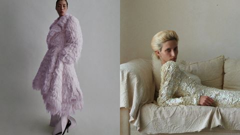 Dos imágenes de la primera colección en solitario de Phoebe Philo