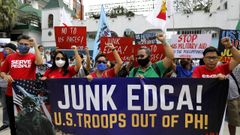 Protestas en Filipinas por la visita de Lloyd Austin.