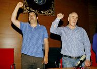 Marcos Conde y Rafael Iglesias, ayer en el congreso de la CIG.
