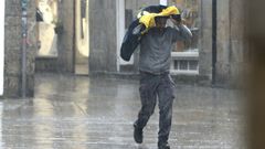 Lluvia en Santiago de Compostela