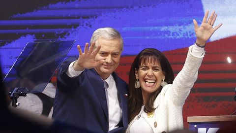 El presidente electo de Chile, Jos� Antonio Kast y su esposa Mar�a P�a Adriasola