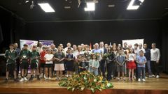 Entrega de premios en la Gala do Deporte de Neda.