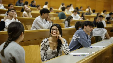 Primera jornada de los ex�menes de selectividad en A Coru�a