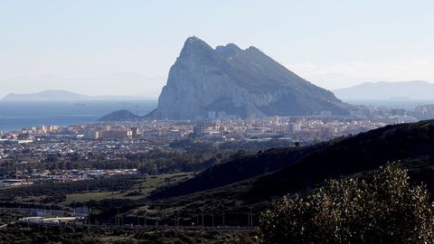 Una vista del pe��n de Gibraltar, en una imagen de archivo