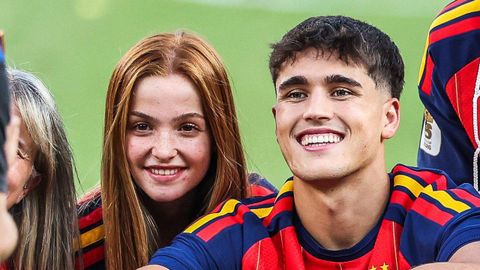 Martina Riera y Pau Cubars� durante la celebraci�n del Mundial este verano
