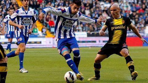 Movilla, en Riazor en el 2013