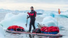 Antonio de la Rosa en una de sus expediciones