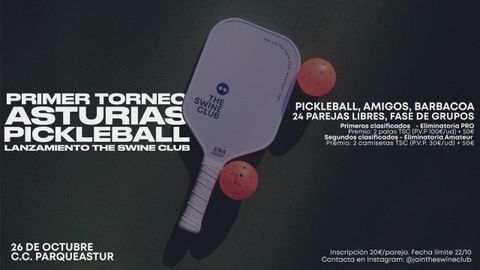 Primer torneo de pickleball en Asturias