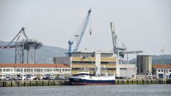 Drsena pesquera de altura en el puerto de Marn