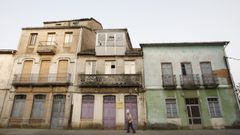 Viviendas tradicionales en la calle Mor�n, que creci� con el apogeo de la estaci�n