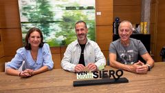 Rueda de prensa ofrecida por el alcalde de Siero, �ngel Garc�a, la concejala de Comercio y Hosteler�a, Movilidad y Transporte P�blico, Patricia Antu�a y el concejal de Deportes, Salud y Protecci�n contra Incendios, Jes�s Abad