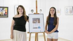 Paula Carballo y Sabela Ruiz son primas e inauguraron su primera exposici�n conjunta, Instantes pintados, en la Casa da Xuventude de Ourense