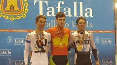 La selecci�n Asturiana en el Campeonato de Espa�a de Ciclismo en Pista celebrado en Tafalla