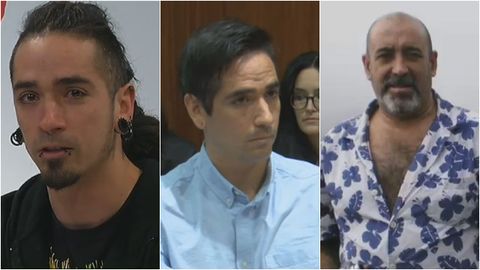El antisistema Rodrigo Lanza cambi� radicalmente su imagen durante el juicio por el homicidio imprudente de V�ctor La�nez (derecha)