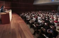 La charla de Pedro Alonso tuvo lugar en el sal�n de actos de Afundaci�n. 