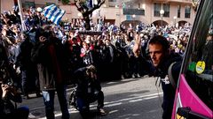 Espectacular recibimiento en Riazor