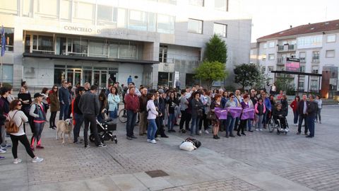 Protesta en Boiro