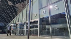 Imagen de archivo de la entrada principal del edificio judicial de Ourense