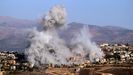 Bombardeos israeles sobre el pueblo de Khiam, en el sur del Lbano.
