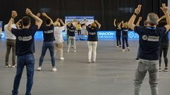 Despedida del equipo de vacunaci�n del Paco Paz a ritmo de zumba