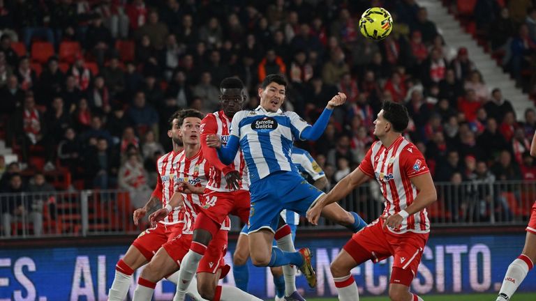 Loureiro, en un lance del partido contra el Almer�a