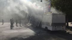Incendio en el Ferial de San Froilan