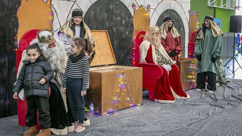Visita de Melchor, Gaspar y Baltasar a Outes.
