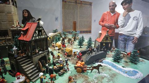 A mostra consta de cinco dioramas con distintas recreacins