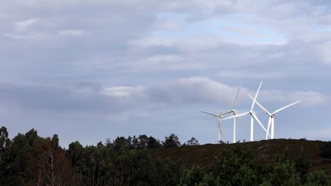 Parque e�lico entre O Vicedo y Ourol, en imagen de archivo