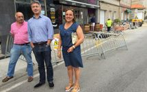 Jose Cacabelos visit� ayer las obras que ya se est�n realizando en Terra de Porto. 