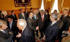 Feijoo recibi� en Raxoi a una veintena de embajadores en Espa�a de pa�ses de la UE.