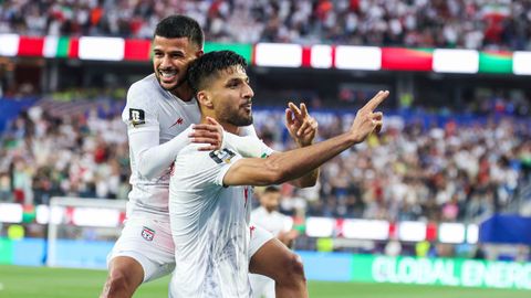 La celebraci&oacute;n del 2-2 de Mohebi