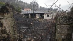 El monte de A Armenteira sufri� incendios en octubre de 2017