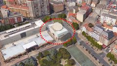 Im�gen a�rea del centro cultural.