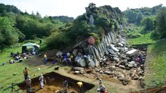 Fotograf�a de las canteras de Stonehenge.