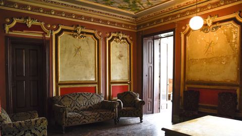 Una de las salas nobles del pazo de Lourizán