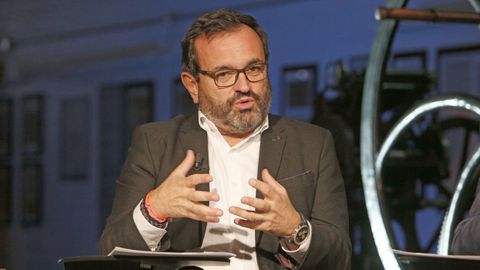 El consejero delegado de Nueva Pescanova, Ignacio Gonzlez, participando en un foro organizado por Telefnica y La Voz de Galicia en el ao 2018.