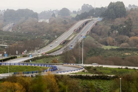 La conexin de la AP-9 con la autova de Lavacolla ser solo para quienes circulen desde el sur. 