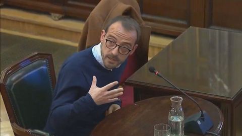 Jaume Mestre, en su comparecencia ante el tribunal del 1-0
