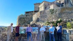 Participantes en el concurso de pintura r�pida de Monterrei