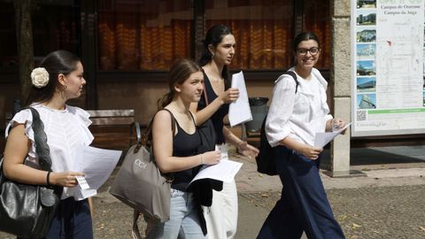 Primer d�a de selectividad en el campus de Ourense