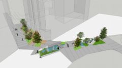 As� quedar� el entorno de la Plaza Galicia tras su remodelaci�n