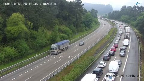 Retenci�n en la A-66