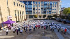 Foto de archivo de una andaina en Xinzo de Limia contra la violencia de g�nero