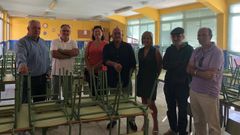 Responsables de la Xunta y el Concello, con representantes del ANPA